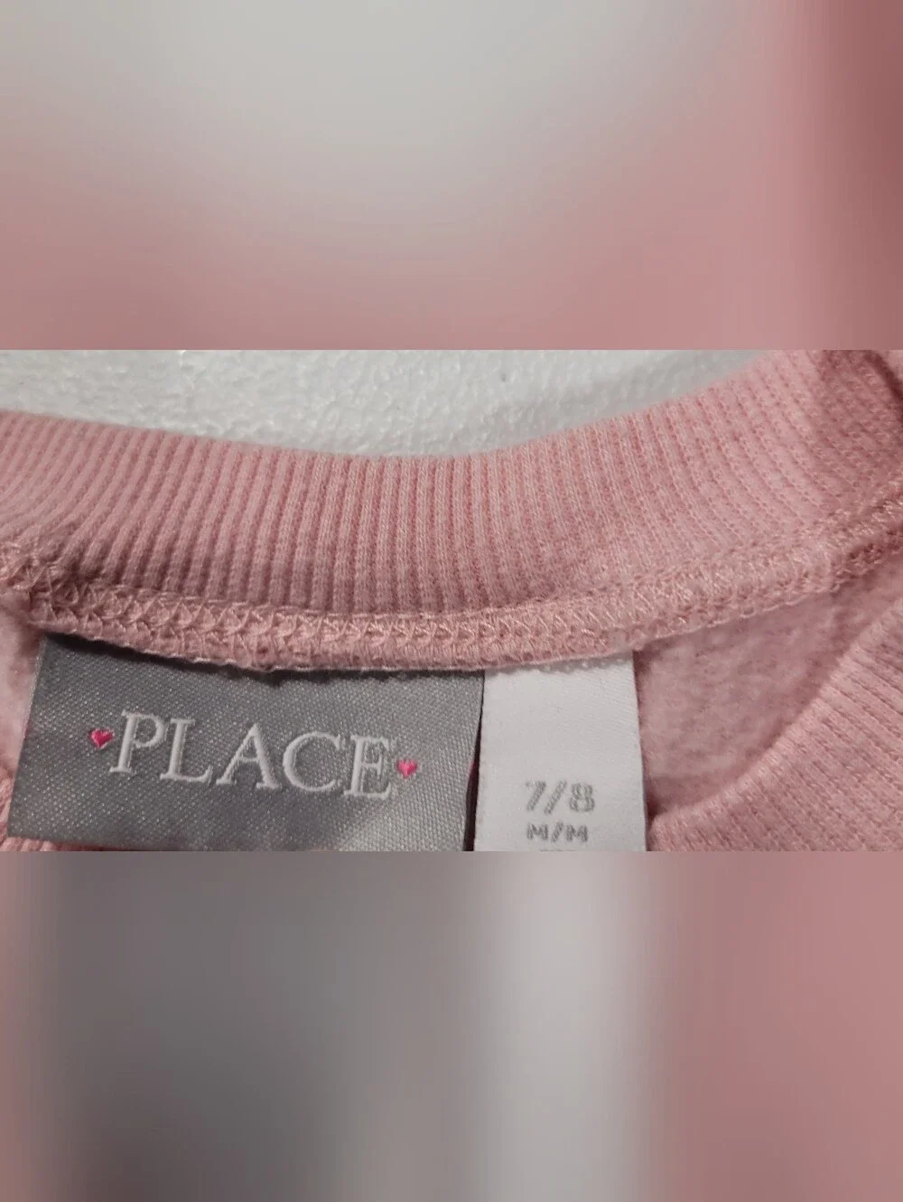 The Children's Place Pink Sweatshirt with Gold Foil 'LOVE'